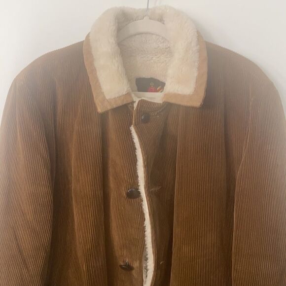 Canada Mens Corduroy Shearling Jacket 42 - Picture 2 of 10